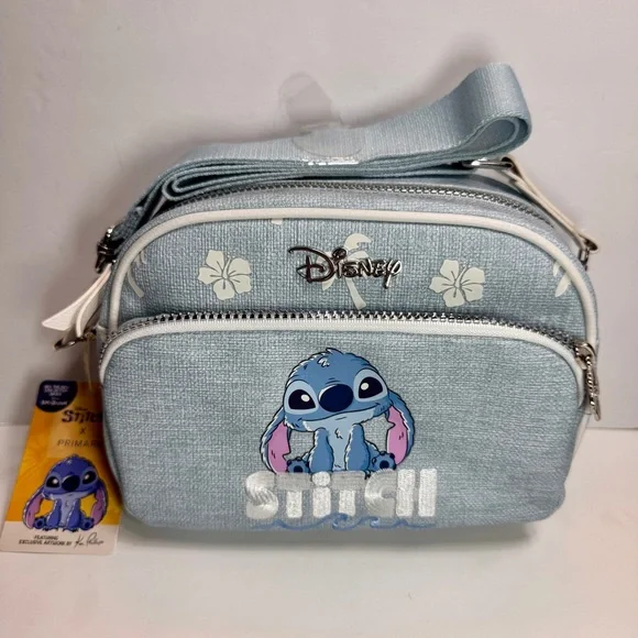 NWT Disney x Primark Stitch Crossbody Bag, or Camera Bag. Hibiscus pattern - Picture 1 of 15